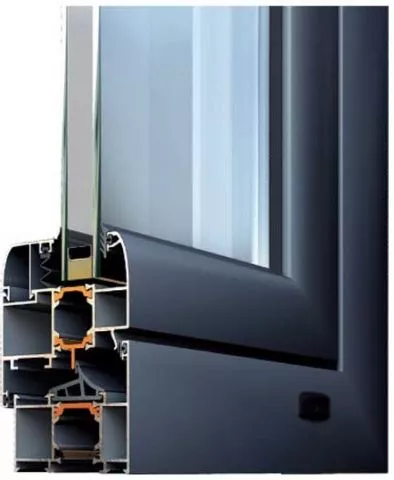 Aluminijumska balkonska vrata dvokrilna u boji sa RAL karte 160cm x 200cm - 0