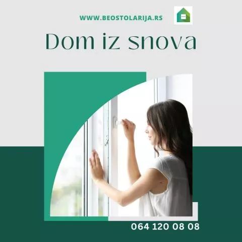 Dvokrilni PVC prozor sa lažnom prečkom Beostandard  1200 mm x 1200 mm - 4