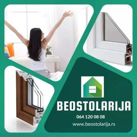 Jednokrilna PVC balkonska vrata Beoline Standard 700 mm x 2100 mm - 2