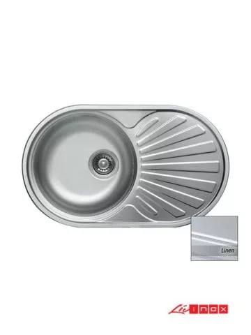 Ugradna sudopera Livinox EC 165 Dekor inox ø90 74x44cm - 0