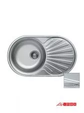 Ugradna sudopera Livinox EC 165 Dekor inox ø90 74x44cm - 0