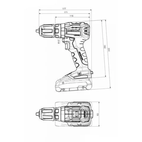 Metabo - Akumulatorska vibraciona bušilica - odvrtač SB 18 L BL - 1