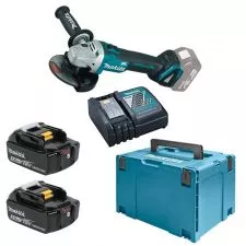 Makita - Akumulatorska ugaona brusilica DGA504RTJ - 0