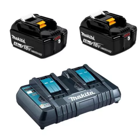 Makita - Set 18V DC18RD punjač + 2 baterije 5Ah - Set 10 - 0