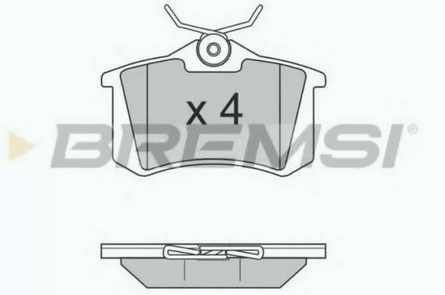 Pločice zadnje kočione PEŽO CITROEN FIAT VW BREMSI  - 0