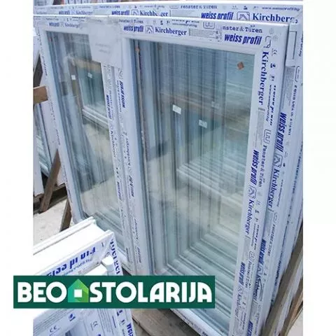 Dvokrilni PVC prozor sa lažnom prečkom Beoline 70 1800 mm x 1200 mm - 0