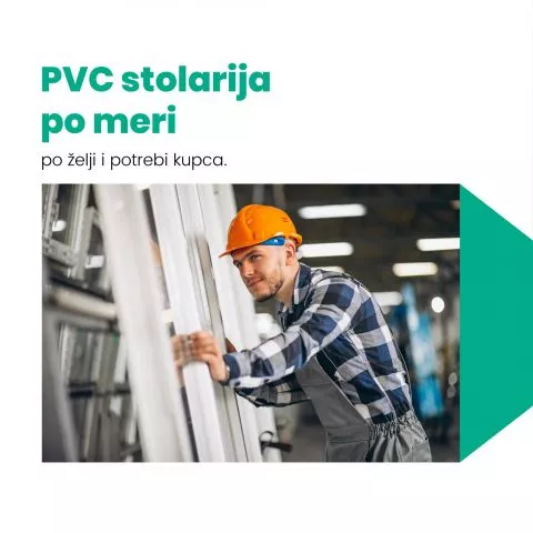 Dvokrilni PVC prozor sa "T" prečkom Beostandard 1800 mm x 1200 mm - 3