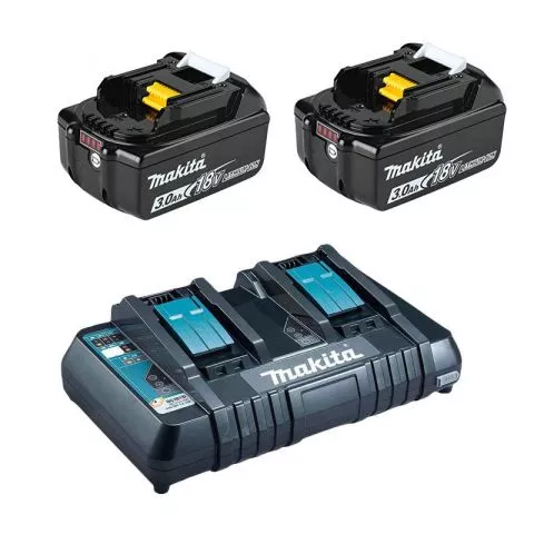 Makita - Set 18V DC18RD punjač + 2 baterije 3Ah - Set 9 - 0