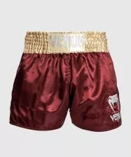 Venum Classic Muay Thai Šorc Tamno Crveni/Zlatno/Beli XXL - 0