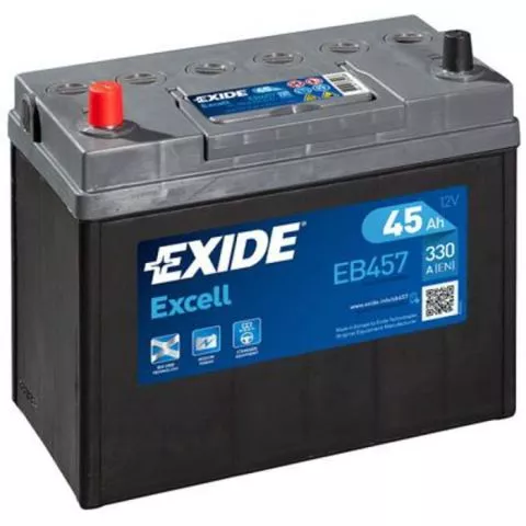 EXIDE Akumulator za azijska vozila 12V 45Ah 330A EXCELL levo+ uske kleme - 0