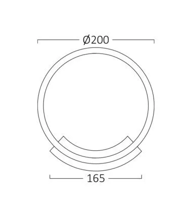 BRY-NELA-WL1-12W-RND-BELA-3000K-ZIDNA SVETILJKA BH07-03700 - 1