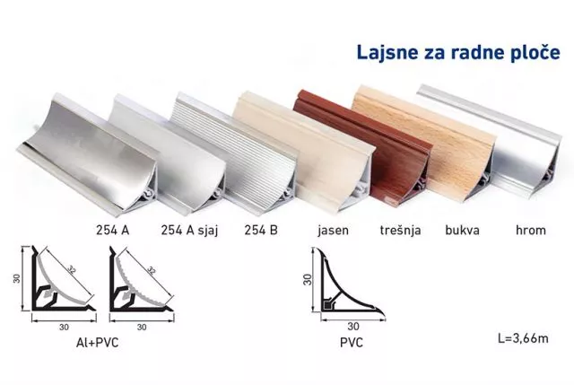 LAJSNA ZA RADNE PLOČE - BUKVA  - 0