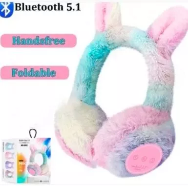 Plišane Bluetooth slušalice za zečijim ušima - 0