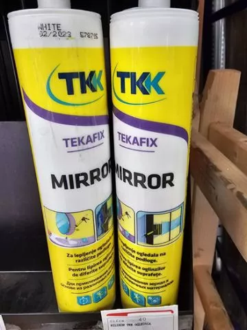 TEKAFIX MIRROR Silikon za lepljenje ogledala - 0