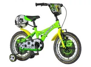 Bicikl za decu 16“ Visitor Soccer – zeleno-crna SOC160 - 0