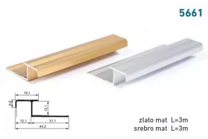 LAJSNA ZA STEPENIŠTA I KERAMIKU 5562 - srebro - 0