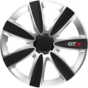 Ratkapne 16″ GTX Carbon Black & Silver (ABS) - 0