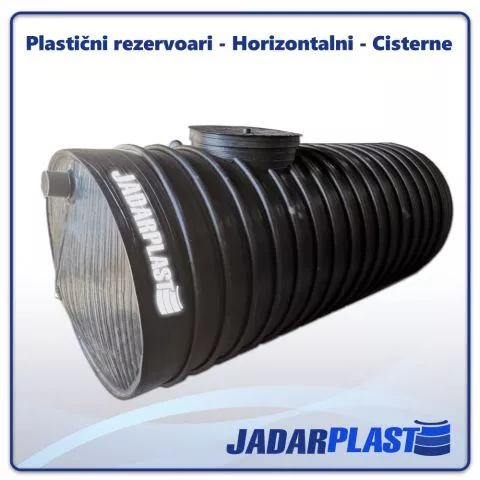 Horizontalni plastični rezervoar 2.500l - 0