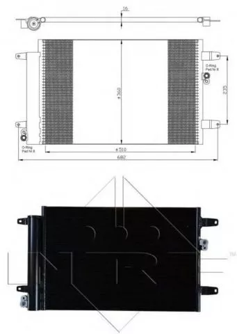 Hladnjak klime VW-SHARAN SEAT-ALHAMBRA FORD-GALAXY NRF   - 0