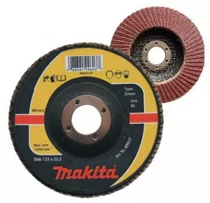Makita - Lamelni disk 125mm G120 za nerđajuće čelike - cirkon aluminijum P-65523 - 0