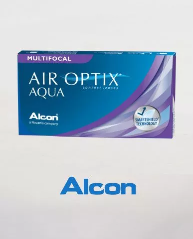 Mesečna meka kontaktna sočiva - Alcon Air Optix Aqua MULTIFOCAL - 0