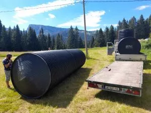 Plastična septička jama 4000I prečnik 1200 Ø mm dužina 3700 mm - 0