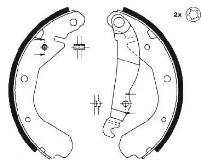 Paknovi 200X28 OPEL CORSA-A KADET JURID   - 0