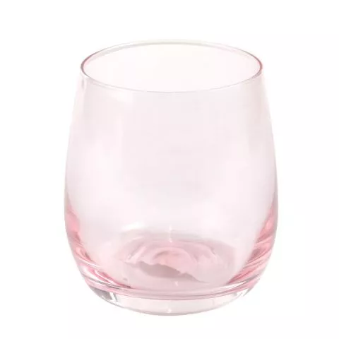 Staklena čaša roze 360 ml - 0