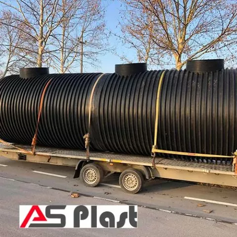 Horizontalni plastični rezervoar 30000 l Ø 2000 x 9800 mm - 0