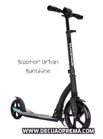 Trotinet Scooter Urban Crni - 0