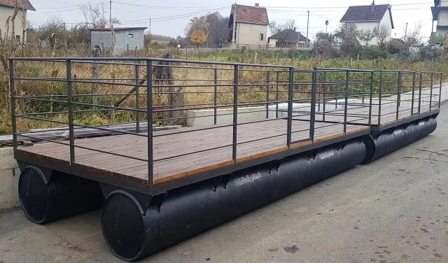 Plastični ponton Ø 1300 mm nosivost 660 kg / m - 3