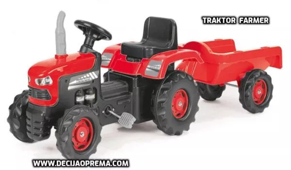 Traktor na pedale Dolu Farmer Crveni - 0