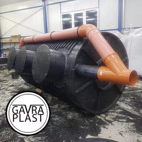 Separator 1m3  1.000 × 1.200 Priključne cevi Ø125  - 2