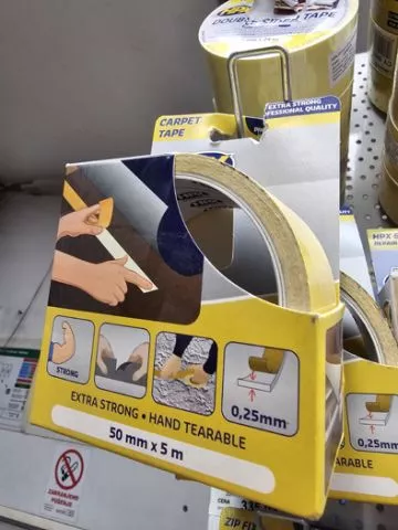 DVOSTRANO LEPLJIVA TRAKA ZA TEPIH - Carpet tape HPX - 0