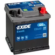 Akumulator EXIDE 12V 44Ah 400A EXCELL FIAT desno+ - 0