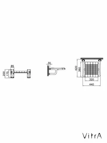 Stolica za tuš kabinu Vitra 320-3015 - 1