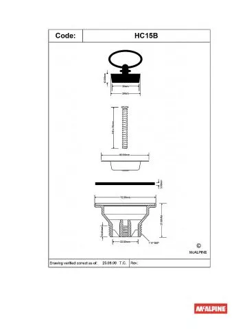 Pileta za lavabo 5/4 Alca A31 - 1