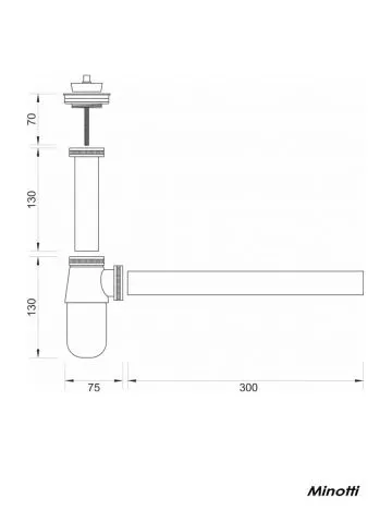 Sifon za lavabo 5/4 A181-AC - 1