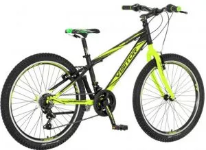 Bicik mtb Visitor Fox 24 zeleno crno sivo 24" - 0