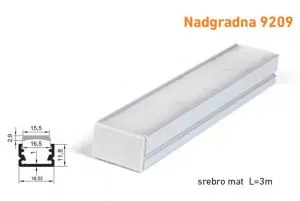 LAJSNA ZA LED TRAKE NADGRADNA 9209 - 0