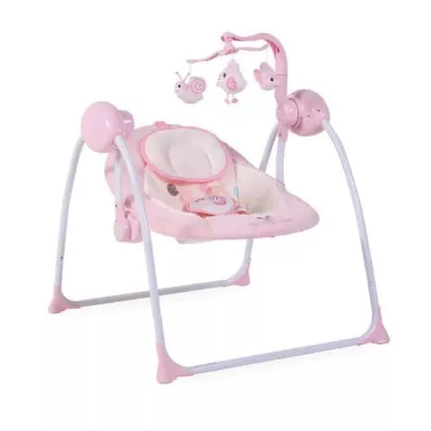 Muzička ljuljaška za bebe Swing roze - 0