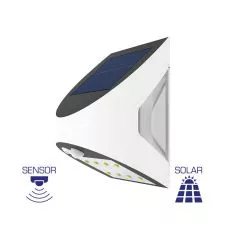 Zidna spoljna lampa SOLARIS 3W 6500K – senzor - 0