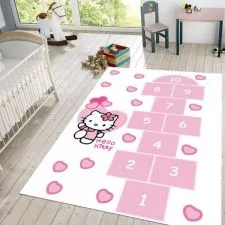 Tepih za decu na gumenoj podlozi 120x180cm – Školica-Hello Kitty - 0