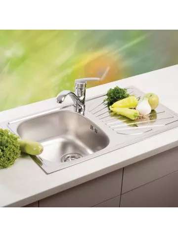 Metalac inox usadna sudopera Luna Flex ø90 77×43,5cm - 1