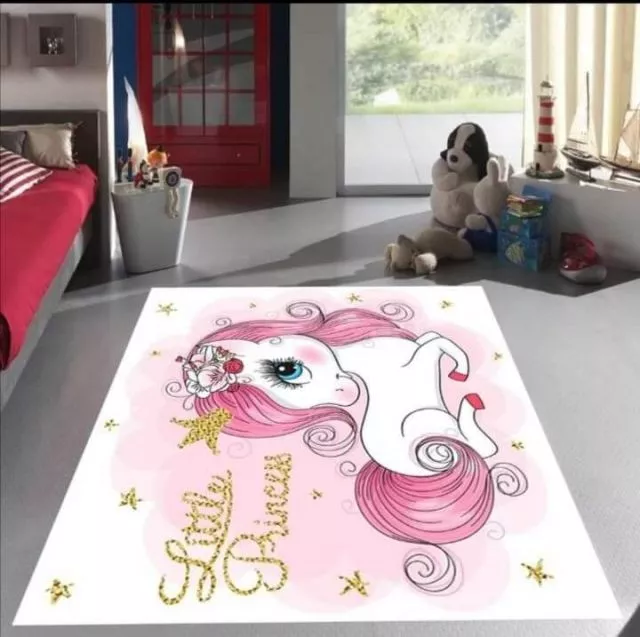 Tepih za decu sa gumenom podlogom 120x180cm – Little Unicorn, TG-063 - 0