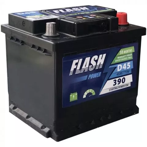 Akumulator FLASH POWER 12V 45Ah 400A desno+ - 0