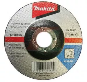 Makita - Brusni disk sa presovanim centrom za čelik 125mm D-18465 - 0