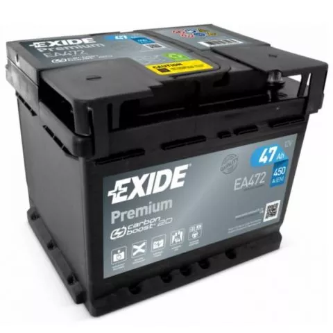 Akumulator EXIDE  12V 47Ah 450A PREMIUM desno+ - 0