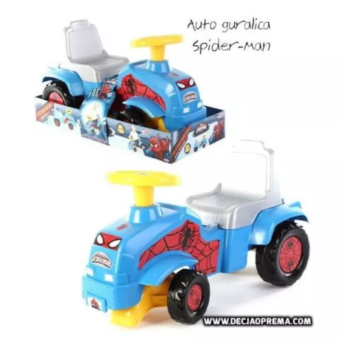 Traktor guralica Spider-man za decu - 0