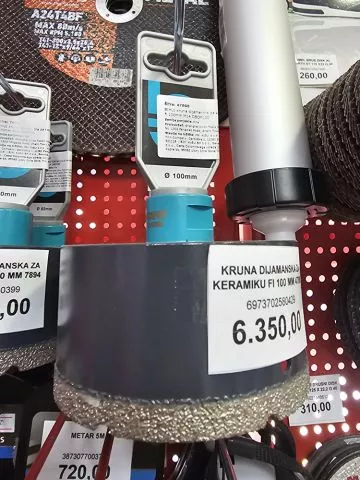 KRUNA DIJAMANTSKA ZA KERAMIKU Ø 100 MM - 0